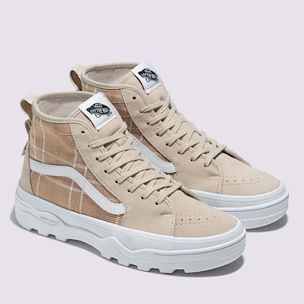 Vans Sentry Sk8-Hi Plaid French Oak Shoes Women’s size 6